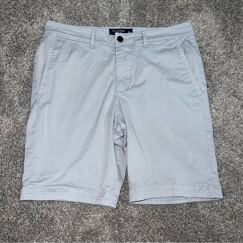 Classic Gray Abercrombie & Fitch Casual Shorts